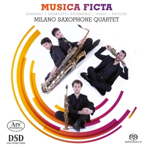 Gabrieli/Sciarrino/Verdi/Puccini - Musica Ficta - Works For Saxophone in der Gruppe MUSIK / SACD / Klassiskt bei Bengans Skivbutik AB (5559837)