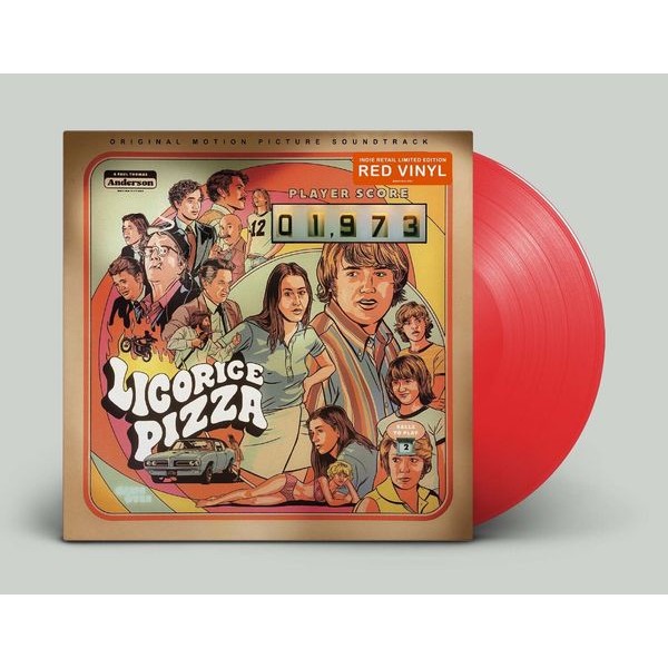Soundtrack - Licorice Pizza (Red Vinyl) (I) in der Gruppe VINYL / Pop-Rock bei Bengans Skivbutik AB (5560259)