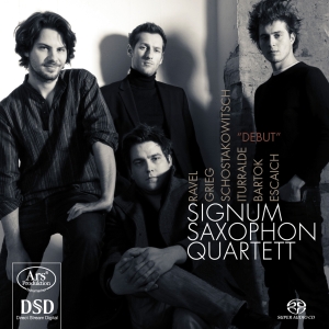 Grieg/Schostakowitsch/Ravel/Bartok/ - Debut Signum Saxophone Quartet in der Gruppe MUSIK / SACD / Klassiskt bei Bengans Skivbutik AB (5560733)