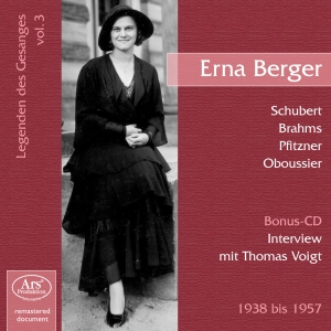 Schubert/Brahms/Schumann/Pfitzner/W - Vocal Recital Erna Berger in der Gruppe CD / Klassiskt bei Bengans Skivbutik AB (5560882)