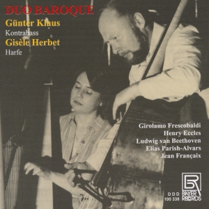 Frescobaldi/Eccles/Beethoven/Parish - Works For Double Bass & Harp in der Gruppe CD / Klassiskt bei Bengans Skivbutik AB (5562279)