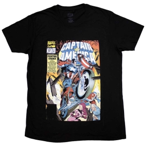 Marvel - Captain America Wheel Cover Bl T-Shirt in der Gruppe MERCHANDISE / T-shirt / Film-Musikal bei Bengans Skivbutik AB (5562549r)
