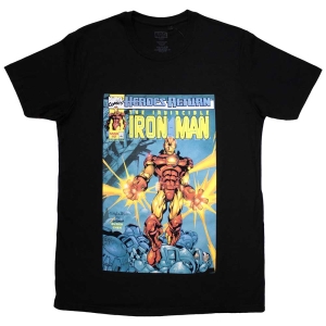 Marvel - Invincible Iron Man Cover Bl T-Shirt in der Gruppe MERCHANDISE / T-shirt / Film-Musikal bei Bengans Skivbutik AB (5562550r)