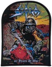 Sodom - Patch 40 Years At War Black Border in der Gruppe MERCHANDISE / Stoffaufnäher / Heavy Metal bei Bengans Skivbutik AB (5562693)