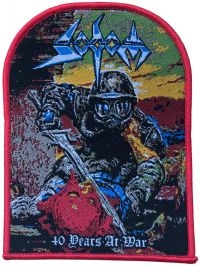 Sodom - Patch 40 Years At War Red Border (1 in der Gruppe MERCHANDISE / Stoffaufnäher / Heavy Metal bei Bengans Skivbutik AB (5562695)