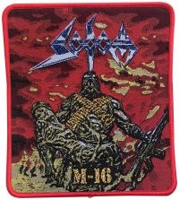 Sodom - Patch M-16 Red Border (12,4 X  11 C in der Gruppe MERCHANDISE / Stoffaufnäher / Heavy Metal bei Bengans Skivbutik AB (5562697)