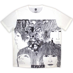 The Beatles - Revolver Uni Wht Sublim T-Shirt in der Gruppe MERCHANDISE / T-shirt / Pop-Rock bei Bengans Skivbutik AB (5562789r)