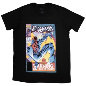 Marvel - Spider-Man Warning Cover Bl T-Shirt in der Gruppe MERCHANDISE / T-shirt / Film-Musikal bei Bengans Skivbutik AB (5562790r)