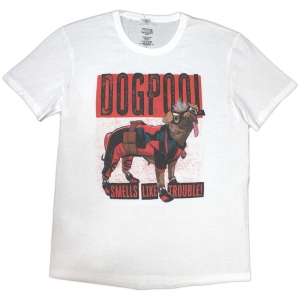 Marvel - Deadpool Dogpool Smells.. Wht T-Shirt in der Gruppe MERCHANDISE / T-shirt / Film-Musikal bei Bengans Skivbutik AB (5562857r)