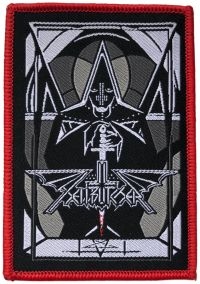 Hellbutcher - Patch Bloody Sword  (10,1 X  9 Cm) in der Gruppe MERCHANDISE / Stoffaufnäher / Heavy Metal bei Bengans Skivbutik AB (5563133)