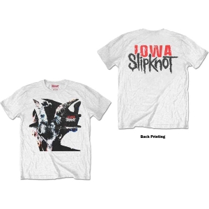 Slipknot - Iowa Goat Shadow Uni Wht T-Shirt in der Gruppe MERCHANDISE / T-shirt / Hårdrock bei Bengans Skivbutik AB (5563421r)