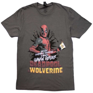 Marvel - Deadpool & Wolverine Change.. Grey T-Shirt in der Gruppe MERCHANDISE / T-shirt / Film-Musikal bei Bengans Skivbutik AB (5563433r)