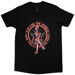 Marvel - Deadpool Aim Middle Uni Bl T-Shirt in der Gruppe MERCHANDISE / T-shirt / Film-Musikal bei Bengans Skivbutik AB (5563597r)