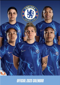 Chelsea Fc Womens - 2025 A3 Calendar in der Gruppe UNSERE TIPPS / Freitagsveröffentlichungen / Freitag den 1 November 2024 bei Bengans Skivbutik AB (5563795)