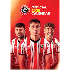 Sheffield United Fc - 2025 A3 Calendar in der Gruppe UNSERE TIPPS / Freitagsveröffentlichungen / Freitag den 1 November 2024 bei Bengans Skivbutik AB (5563816)