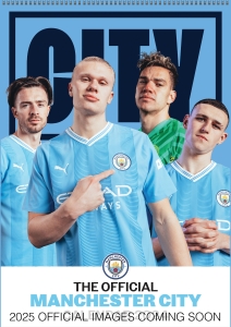 Manchester City Fc  - 2025 A3 Calendar in der Gruppe MERCH / Kalender 2025 / Calendars League bei Bengans Skivbutik AB (5563824)