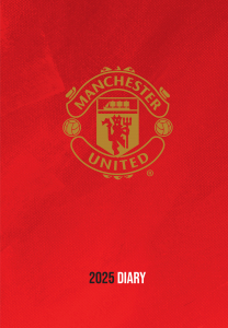 Manchester United Fc - 2025 A5 Diary in der Gruppe MERCH / Kalender 2025 / Calendars League bei Bengans Skivbutik AB (5563845)