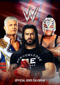 Wwe Men  - 2025 A3 Calendar in der Gruppe MERCH / Kalender 2025 / Calendars League bei Bengans Skivbutik AB (5563887)
