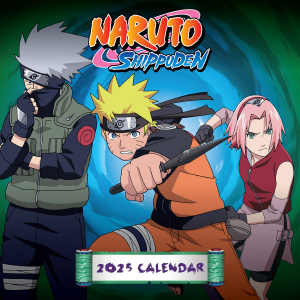 Naruto Shippuden - 2025 Square Calendar in der Gruppe MERCHANDISE / Merch / Film-Musikal bei Bengans Skivbutik AB (5563914)