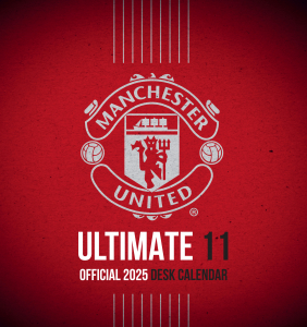 Manchester United Fc - 2025 Desk Easel Calendar in der Gruppe MERCH / Kalender 2025 / Calendars League bei Bengans Skivbutik AB (5563921)