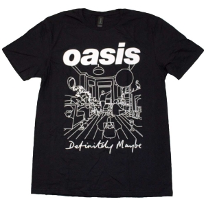 Oasis - Definitely Maybe Line Draw.. Bl T-Shirt in der Gruppe MERCHANDISE / T-shirt / Pop-Rock bei Bengans Skivbutik AB (5564216r)