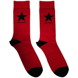 David Bowie - Blackstar Uni Red Socks (Eu 39-45) in der Gruppe MERCHANDISE /  /  bei Bengans Skivbutik AB (5564493)