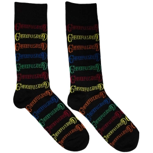 Grateful Dead - Coloured Logos Patt Bl Socks (Eu 39-45) in der Gruppe MERCHANDISE /  /  bei Bengans Skivbutik AB (5564499)