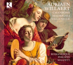 Willaert Adriaen - Chansons / Madrigali / Villanelle in der Gruppe Externt_Lager / Naxoslager bei Bengans Skivbutik AB (556529)