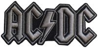 Ac/Dc - Patch Silver Logo (4,7 X 10 Cm) in der Gruppe MERCHANDISE / Stoffaufnäher / Heavy Metal bei Bengans Skivbutik AB (5565558)