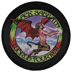 Black Sabbath - World Tour 1978 Printed Patch in der Gruppe MERCHANDISE / Merch / Hårdrock bei Bengans Skivbutik AB (5565563)