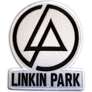 Linkin Park - Concentric Text Logo Wht Woven Patch in der Gruppe MERCHANDISE / Merch / Hårdrock bei Bengans Skivbutik AB (5565591)