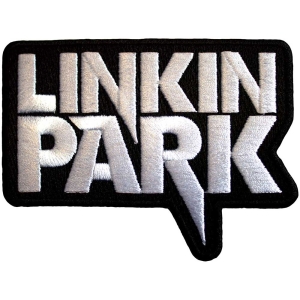 Linkin Park - White Logo Bl Woven Patch in der Gruppe MERCHANDISE / Merch / Hårdrock bei Bengans Skivbutik AB (5565597)