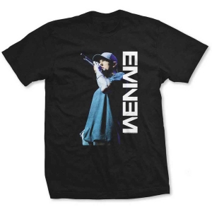 Eminem - Mic Pose Uni Bl T-Shirt in der Gruppe MERCHANDISE / T-shirt / Hip Hop-Rap bei Bengans Skivbutik AB (5566069r)