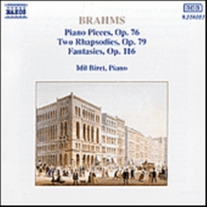 Brahms Johannes - Piano Pieces Op 76, 79 & 116 in der Gruppe Externt_Lager / Naxoslager bei Bengans Skivbutik AB (556668)
