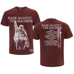 Rage Against The Machine - Bola Album Cover Maroon T-Shirt in der Gruppe MERCHANDISE / T-shirt / Hårdrock bei Bengans Skivbutik AB (5566719r)