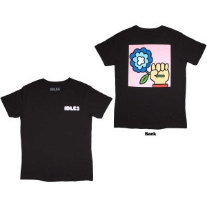 Idles - Cartoon Flower Uni Bl T-Shirt in der Gruppe MERCHANDISE / T-shirt / Pop-Rock bei Bengans Skivbutik AB (5567000r)