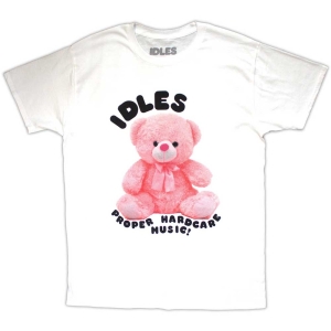 Idles - Proper Hardcore Uni Wht T-Shirt in der Gruppe MERCHANDISE / T-shirt / Pop-Rock bei Bengans Skivbutik AB (5567004r)