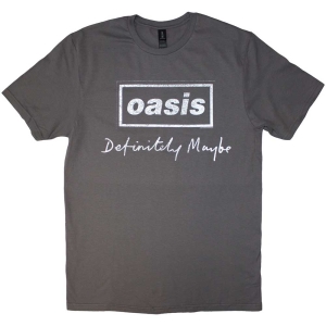 Oasis - Definitely.. Distressed Logo Char T-Shirt in der Gruppe MERCHANDISE / T-shirt / Pop-Rock bei Bengans Skivbutik AB (5567008r)