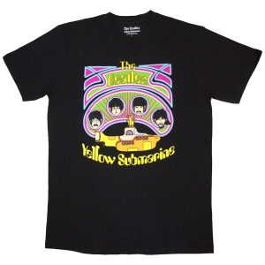 Beatles - Ysm Heads In Circles V2 Uni Bl T-Shirt in der Gruppe MERCHANDISE / T-shirt / Pop-Rock bei Bengans Skivbutik AB (5567298r)