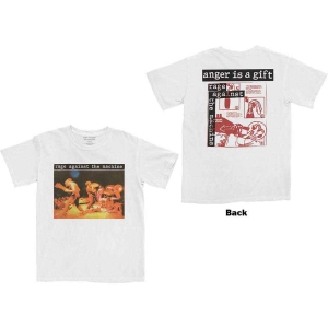 Rage Against The Machine - Anger Is A Gift Uni Wht T-Shirt in der Gruppe Minishops / Rage Against The Machine bei Bengans Skivbutik AB (5569962r)