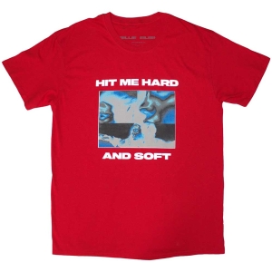 Billie Eilish - Hit Me Hard And Soft Negative Uni Red in der Gruppe MERCHANDISE / T-shirt / Pop-Rock bei Bengans Skivbutik AB (5570038r)