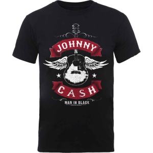 Johnny Cash - Winged Guitar Uni Bl T-Shirt in der Gruppe MERCHANDISE / T-shirt / Country bei Bengans Skivbutik AB (5574719)
