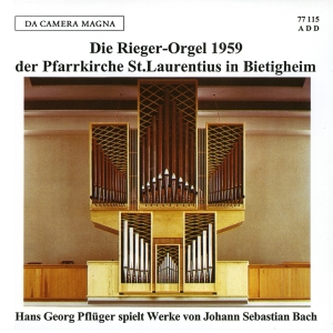 Pflüger Hans Georg - The Rieger Organ Of St Laurentius I in der Gruppe CD / Klassiskt bei Bengans Skivbutik AB (5574873)
