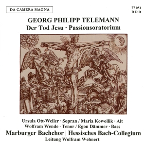 Telemann G P - Der Tod Jesu Twv 5:6 in der Gruppe CD / Klassiskt bei Bengans Skivbutik AB (5574894)