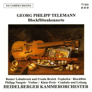 Telemann G P - Concertos For Recorder in der Gruppe CD / Klassiskt bei Bengans Skivbutik AB (5574981)