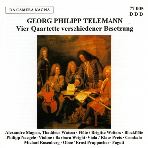 Telemann G P - 4 Quartets in der Gruppe CD / Klassiskt bei Bengans Skivbutik AB (5574992)