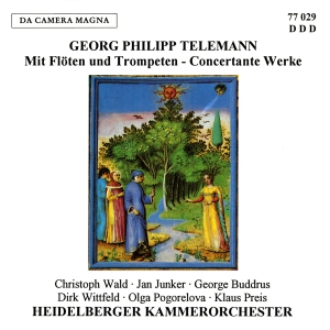 Telemann G P - Mit Flöten & Trompeten - Concertant in der Gruppe CD / Klassiskt bei Bengans Skivbutik AB (5575009)
