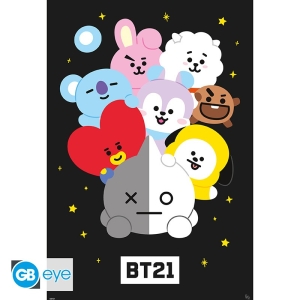 Bt21  - Characters 61 X 91.5Cm Maxi Poster in der Gruppe MERCHANDISE / Merch / Pop-Rock bei Bengans Skivbutik AB (5575675)