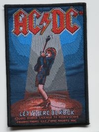 Ac/Dc - Patch Let There Be Rock (10 X 6,8 C in der Gruppe MERCHANDISE / Stoffaufnäher / Heavy Metal bei Bengans Skivbutik AB (5577282)