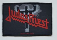 Judas Priest - Patch Logo Fork (10,3 X 7,3 Cm) in der Gruppe MERCHANDISE / Stoffaufnäher / Heavy Metal bei Bengans Skivbutik AB (5577303)